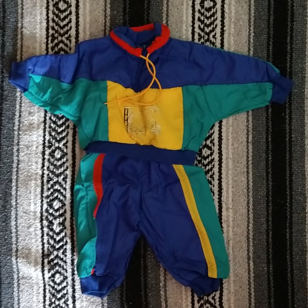 Oliver Tree style 90s track suit